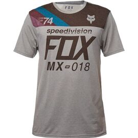 Велофутболка Fox Accordingly SS Tech Tee Heather, темно-серый 2018 ,19741-572-L, Вариант УТ-00071503: Размер: L , изображение  - НаВелосипеде.рф
