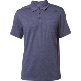 Велофутболка Fox Legacy Polo Shirt Heather, синий 2018, 20058-428-L, Вариант УТ-00071758: Размер: L, изображение  - НаВелосипеде.рф
