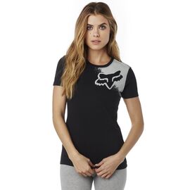 Велофутболка женская Fox Palpitate Crew SS Tee, черный 2016, 17538-001-L, Вариант УТ-00071960: Размер: L, изображение  - НаВелосипеде.рф