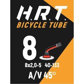 Камера для колясок/тележек HORST, 8"х2.0"-5", автониппель изогнутый, черный, 00-010001, изображение  - НаВелосипеде.рф