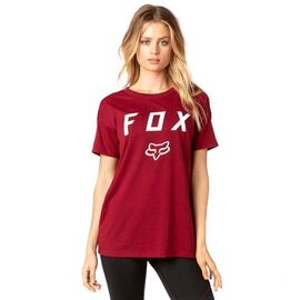 Велофутболка женская Fox District SS Crew, темно-красный 2018, 19672-208-S, Вариант УТ-00071952: Размер: S, изображение  - НаВелосипеде.рф