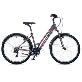 Женский велосипед AUTHOR Brava 26" 2018, Вариант УТ-00059437: Рама: 16" (Рост: 145-165 см), Цвет: серый/розовый, изображение  - НаВелосипеде.рф