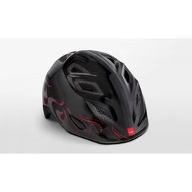 Велошлем детский Met Elfo Black Flames 2018, Вариант УТ-00072273: Unisize (46-53 см) , изображение  - НаВелосипеде.рф