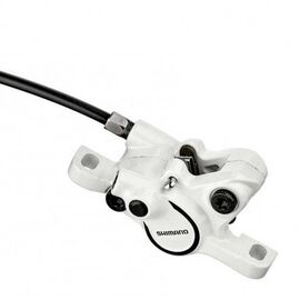 Тормозной калипер гидравлический Shimano BR-M365, post mount, пластиковые колодки, EBRM365MPRW, изображение  - НаВелосипеде.рф