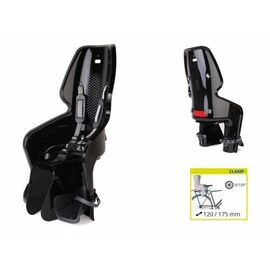 Детское велокресло BELLELLI LOTUS Clamp, на багажник, чёрное, до 22 кг, 01LOTM00000, изображение  - НаВелосипеде.рф