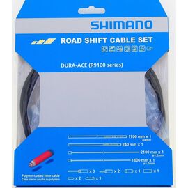 Трос+оплетка переключателя SHIMANO Dura-Ace, R9100, тр:1.2X2100мм/1800мм, Y0BM98010, изображение  - НаВелосипеде.рф