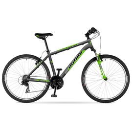 Горный велосипед AUTHOR Outset disc 26" 2018, Вариант УТ-00076321: Рама 15" (Рост 145-160 см) Цвет: черный/оранжевый, изображение  - НаВелосипеде.рф