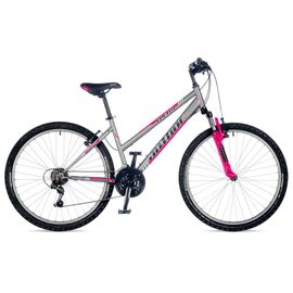 Женский горный велосипед AUTHOR Vectra 2018, Вариант УТ-00076331: Рама: 16"(150-165 см), Цвет белый/фиолетовый/серый, изображение  - НаВелосипеде.рф