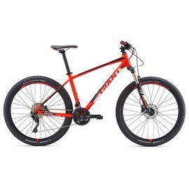 Горный велосипед Giant Talon 1 GE, 27,5" 2018, Вариант УТ-00075831: Рама: L (Рост: 175 - 180 cm), Цвет: полуматовый ярко-красный/черный, изображение  - НаВелосипеде.рф