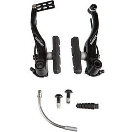 Тормоз SHIMANO V-brake BR-T4000 задний, колодки M65T3, болты 16мм, чёрный, без уп, ABRT4000RX14SL, изображение  - НаВелосипеде.рф