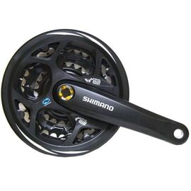 Система SHIMANO FC-M311-L, под кассету 7/8 ск, 170мм, 48X38X28T, для цепи HG, AFCM311C888CL, изображение  - НаВелосипеде.рф