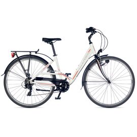 Женский велосипед AUTHOR Majesty 28" 2018, Вариант УТ-00077094: Рама: 17" (Рост: 155 - 170 см), Цвет: бело-красный, изображение  - НаВелосипеде.рф