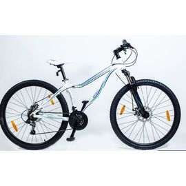 Горный велосипед HORST Welle 27,5" 2018, Вариант УТ-00078650: Рама: 16" (Рост: 155 - 170 см), Цвет: белый/синий/зеленый, изображение  - НаВелосипеде.рф