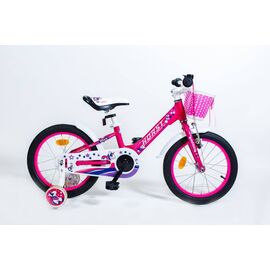 Детский велосипед HORST Nixe 16" 2018, Вариант УТ-00078634: Рама: 9" (Рост: 100 - 125 см), Цвет: розовый/белый, изображение  - НаВелосипеде.рф