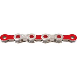 Цепь KMC X10 Vivid Red, 10 скоростей, 114L, красный, BXX10RV4, изображение  - НаВелосипеде.рф