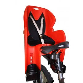 Детское велокресло Vinca Sport SE, на багажник красное с черной накладкой, до 22 кг, Италия, изображение  - НаВелосипеде.рф