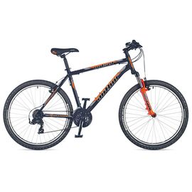 Горный велосипед Author Outset 26" 2019, Вариант УТ-00102050: Рама: 15", Цвет: черно-оранжевый, изображение  - НаВелосипеде.рф