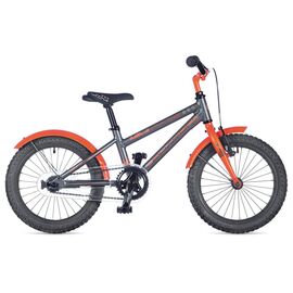 Детский велосипед Author Stylo 16" 2019, Вариант УТ-00102098: Рама: 9" (Рост 100-125 см), Цвет: серо-оранжевый, изображение  - НаВелосипеде.рф
