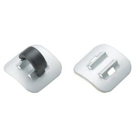 Крепление рубашки Jagwire Alloy Stick On Cable Guide Silver (4 шт), DCA053, изображение  - НаВелосипеде.рф