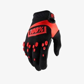 Велоперчатки 100% Airmatic Glove, черно-красный, 2018, 10004-013-12, Вариант УТ-00079262: Размер: L , изображение  - НаВелосипеде.рф