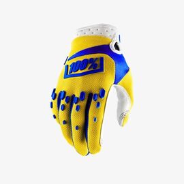 Велоперчатки подростковые 100% Airmatic Youth Glove, желтый, 2018, 10004-004-04, Вариант УТ-00079346: Размер: L , изображение  - НаВелосипеде.рф