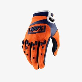 Велоперчатки подростковые 100% Airmatic Youth Glove, оранжево-синий, 2018, 10004-036-04, Вариант УТ-00079343: Размер: L , изображение  - НаВелосипеде.рф