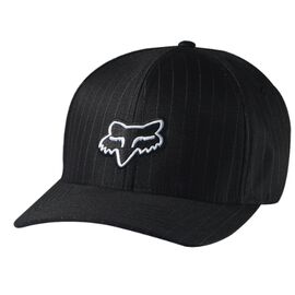 Бейсболка Fox Legacy Flexfit Hat Black Pinstripe, 58225-515-L/XL, Вариант УТ-00077528: Размер: L/XL, изображение  - НаВелосипеде.рф