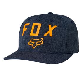 Бейсболка Fox Number 2 Flexfit Heather Midnight, 19558-491-L/XL, Вариант УТ-00076752: Размер: L/XL , изображение  - НаВелосипеде.рф