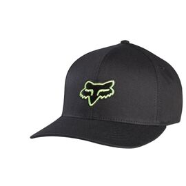 Бейсболка подростковая Fox Youth Legacy Flexfit Hat, черно-зеленый, 58231-151-OS, изображение  - НаВелосипеде.рф