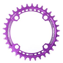 Звезда передняя COLT North Narrowwide v2, BCD104, 36T, фиолетовый, COLT-NRW-36-VIO, изображение  - НаВелосипеде.рф