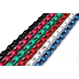 Велосипедная цепь с замком CLARK`S C410TP, 1/2"x1/8", 1 скорость/BMX, 112 звеньев, розовая, 3-204, изображение  - НаВелосипеде.рф