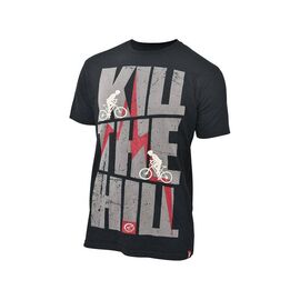 Футболка мужская KELLYS  "Kill the Hill", 100% хлопок, чёрная, M, Men's Kill the Hill Tshirt, изображение  - НаВелосипеде.рф
