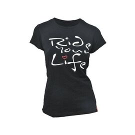 Футболка женская KELLYS  "Ride Your Life", чёрная, XS, Women's Ride Your Life Tshirt Black, XS, изображение  - НаВелосипеде.рф
