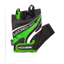 Велоперчатки Vinca sport, VG 949 black/green, Вариант УТ-00020623: Размер: XS, изображение  - НаВелосипеде.рф