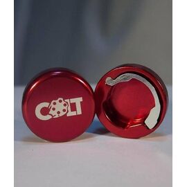Заглушки руля Colt Lock, пара, красный, HY-ALC-105-3, изображение  - НаВелосипеде.рф