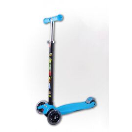 Самокат Vinca Sport, трёхколёсный, с регулируемой стойкой руля, до 50 кг, голубой, VSP 1 blue, изображение  - НаВелосипеде.рф