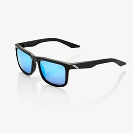 Очки велосипедные 100% Hudson Matte Black / HiPER Blue Multilayer Mirror, 61028-019-75, изображение  - НаВелосипеде.рф