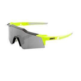 Очки велосипедные 100% Speedcraft SL Neon Yellow / Smoke Lens, 61002-004-57, изображение  - НаВелосипеде.рф
