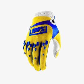 Велоперчатки 100% Airmatic Glove, желтый, 2018, 10004-004-12, Вариант УТ-00079282: Размер: L, изображение  - НаВелосипеде.рф