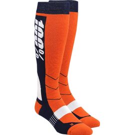 Носки 100% Hi-Side Performance Moto Socks, оранжевый, 2018, 24008-006-18, Вариант УТ-00079352: Размер: L/XL , изображение  - НаВелосипеде.рф