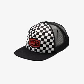 Бейсболка подростковая 100% Checkers Trucker Youth Hat, черный 2018, 20048-001-00, изображение  - НаВелосипеде.рф