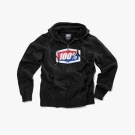 Толстовка 100% Official Zip Hooded Sweatshirt, черный 2019 , Вариант УТ-00079400: Размер: M , изображение  - НаВелосипеде.рф