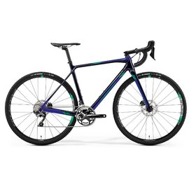 Шоссейный велосипед Merida Mission CX 7000 28" 2019, Вариант УТ-00103180: Рама: L (Рост: 175-180 см), Цвет: сине-зеленый, изображение  - НаВелосипеде.рф