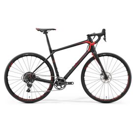 Шоссейный велосипед Merida Silex 9000 28" 2019, Вариант УТ-00103226: Рама: M 50см (Рост: 165-170 см), Цвет: черно-красный, изображение  - НаВелосипеде.рф