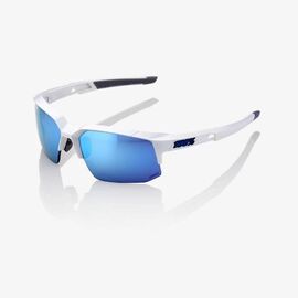 Очки велосипедные 100% Speedcoupe Matte White / HiPER Blue Multilayer Mirror, 61031-000-75, изображение  - НаВелосипеде.рф