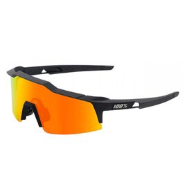 Очки велосипедные 100% Speedcraft SL Soft Tact Black / HiPER Red Multilayer Mirror, 61002-100-43, изображение  - НаВелосипеде.рф