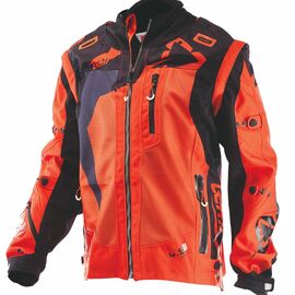 Велокуртка Leatt GPX 4.5 X-Flow Jacket, оранжево-черный 2018, 5017810301, Вариант УТ-00069130: Размер: M , изображение  - НаВелосипеде.рф