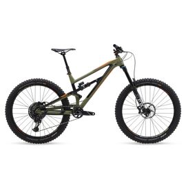 Двухподвесный велосипед Polygon SISKIU N9 27.5" 2019, Вариант УТ-00105698: Рама: 17" (Рост: 162,5-175 см), Цвет: черно-зеленый, изображение  - НаВелосипеде.рф