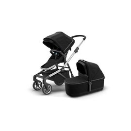 Детская коляска с люлькой Thule Sleek + Bassin, черный, 11000007, изображение  - НаВелосипеде.рф