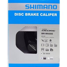 Калипер гидравлический Shimano M6000, черный, композитные колодки G01S, без адаптера, EBRM6000MPPRXL, изображение  - НаВелосипеде.рф